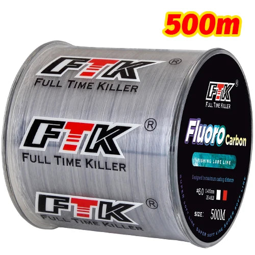 Carbon Fiber Fluorocarbon Fishing Line 300m/500m | 0.14mm–0.50mm