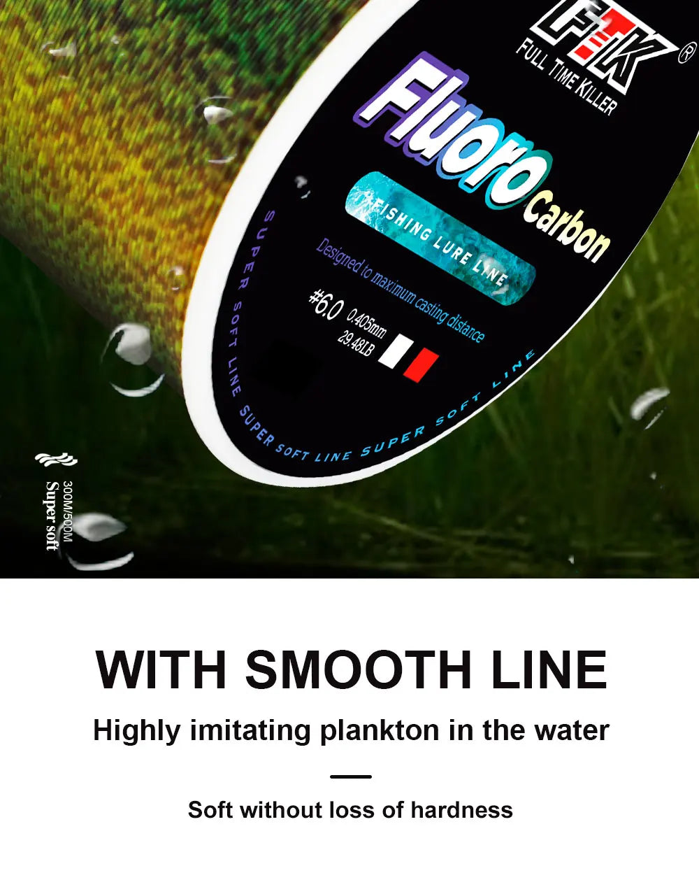 Invisible Fishing Line 300/500m - Fluorocarbon Coated