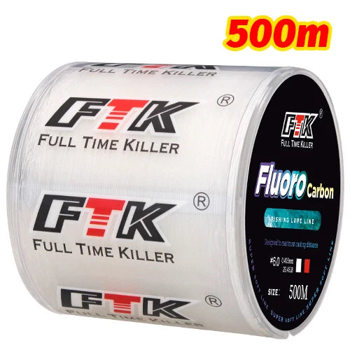 Carbon Fiber Fluorocarbon Fishing Line 300m/500m | 0.14mm–0.50mm