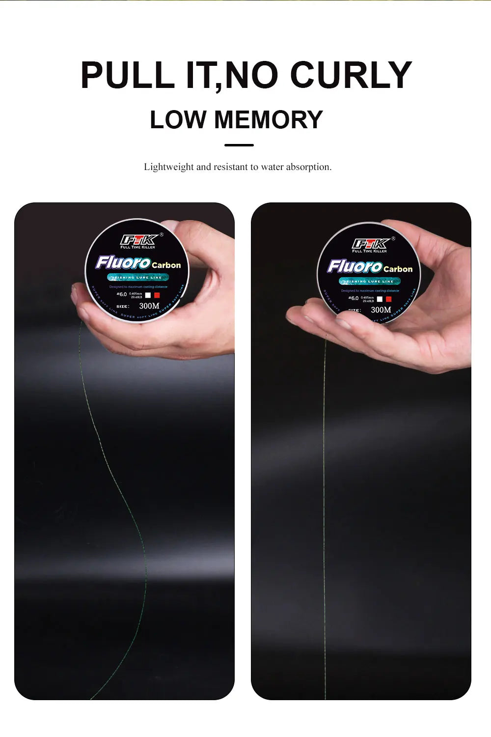 Invisible Fishing Line 300/500m - Fluorocarbon Coated