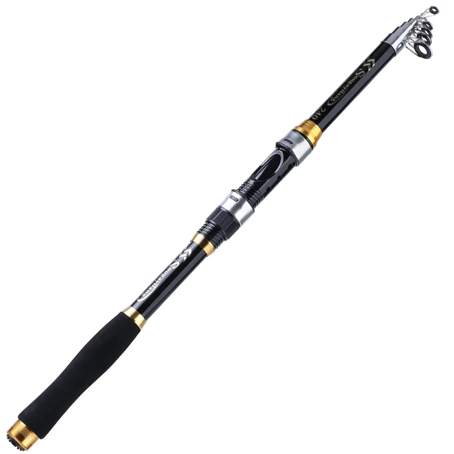 Telescopic Spinning Rod 2.1-3.6M Carbon