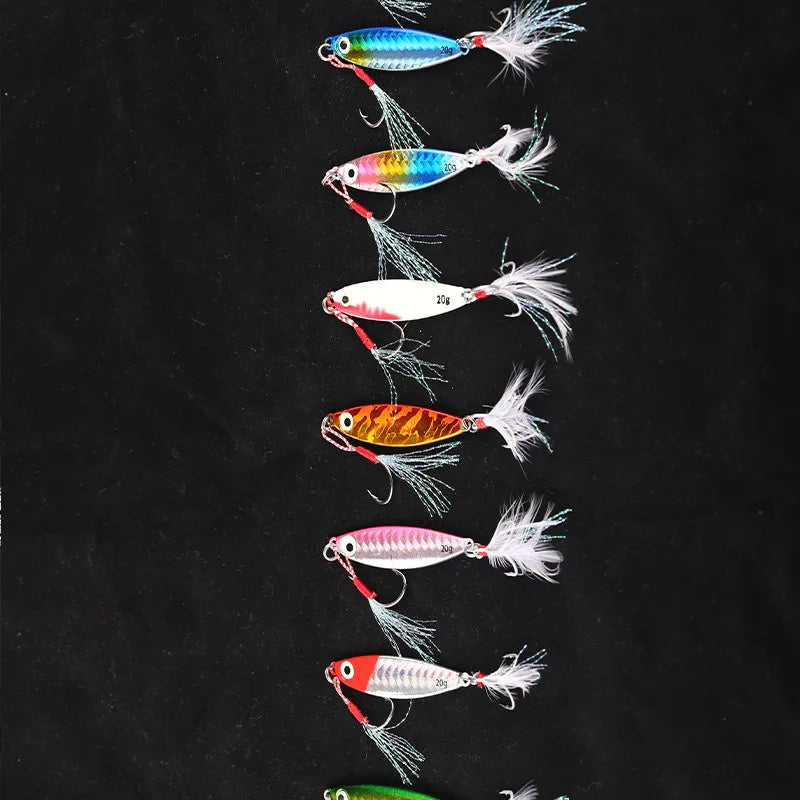 Metal Cast Jig Spoon Lure 7-30G