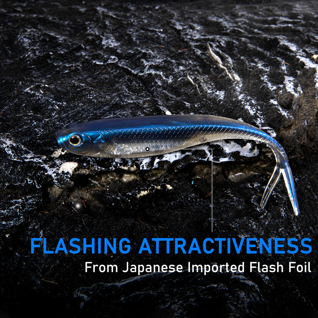 Soft Silicone Fork Tail Fishing Lures | Bass & Saltwater | 75-120mm