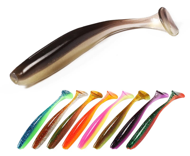 Soft Shiner Lures 50-100mm - Pike Bait 10-20pcs