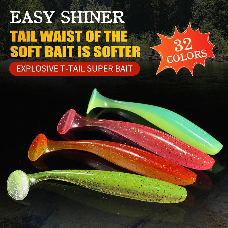 Soft Shiner Lures 50-100mm - Pike Bait 10-20pcs