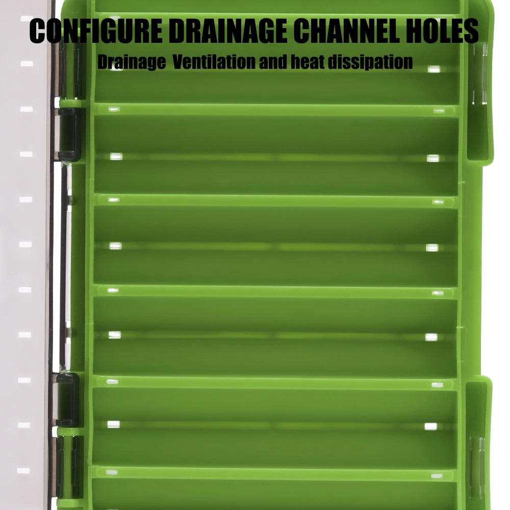 Fishing Tackle Box 14 Compartments | Double-Sided Lure Organizer