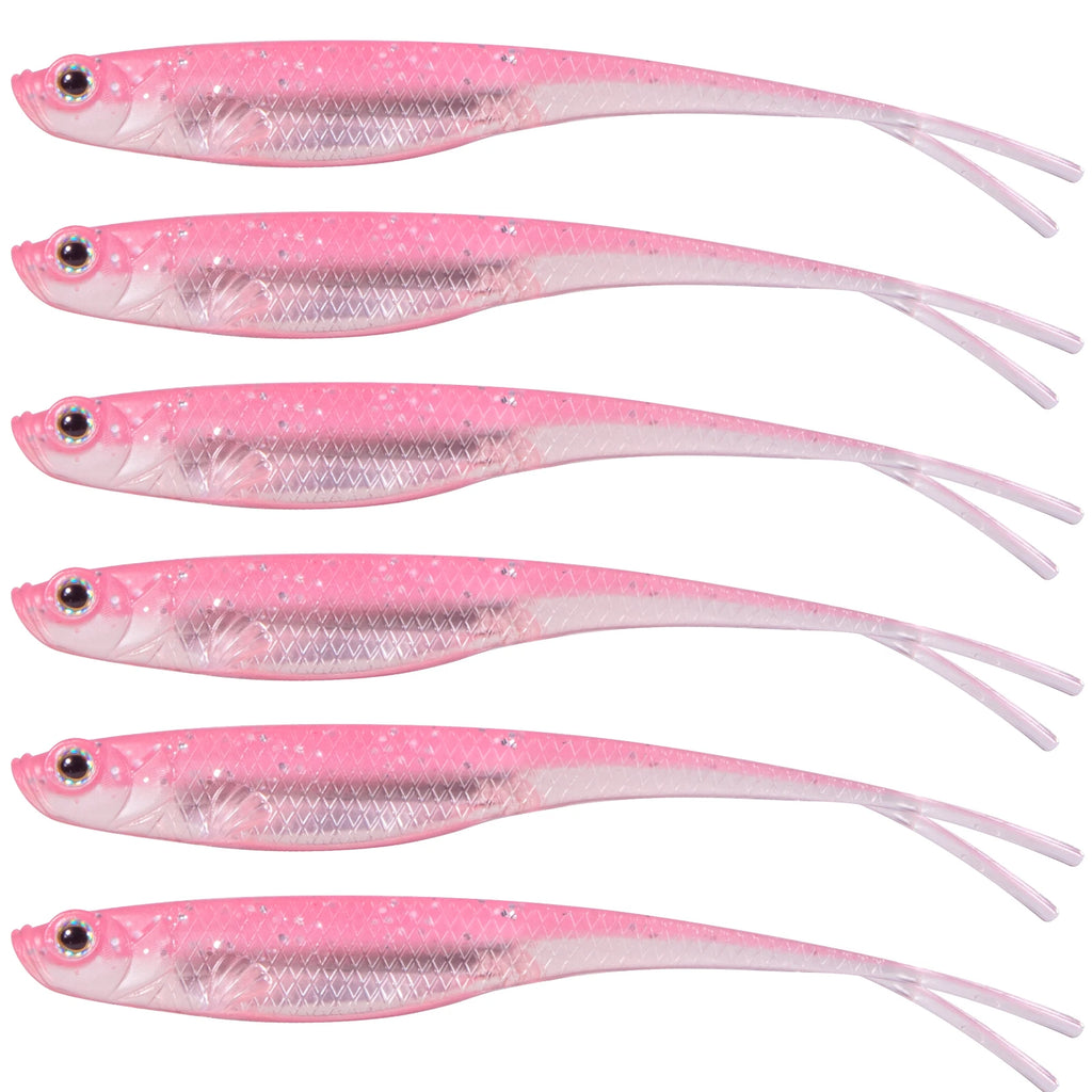 Soft Silicone Fork Tail Fishing Lures | Bass & Saltwater | 75-120mm