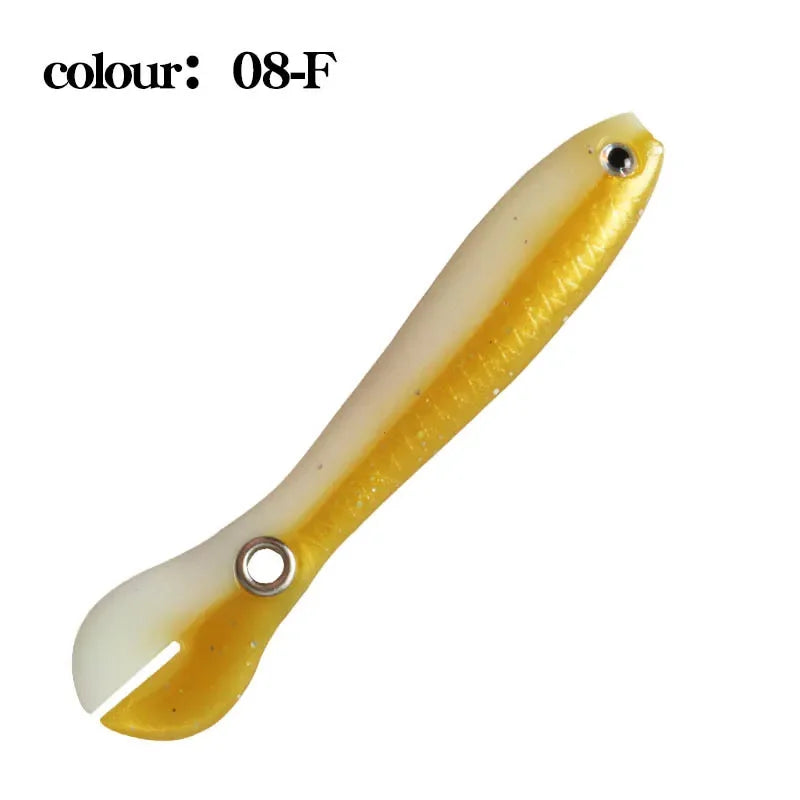 6g 10cm 1pcs Loach Baits Bass Pike Trout Soft Fishing Bait Bouncing Lure Simulation Bionic Silicone Tail Wobbler Lures
