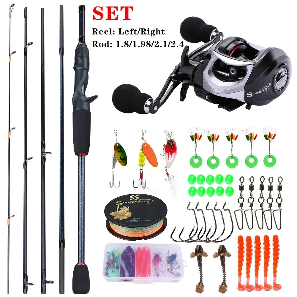 Fishing Rod and Reel Combo Set with Bag