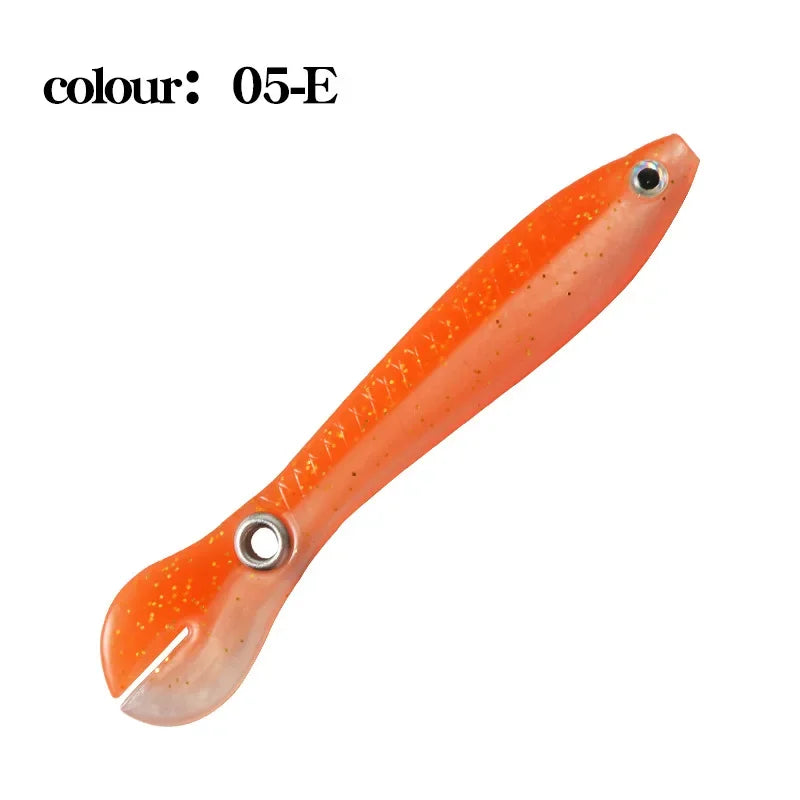 6g 10cm 1pcs Loach Baits Bass Pike Trout Soft Fishing Bait Bouncing Lure Simulation Bionic Silicone Tail Wobbler Lures