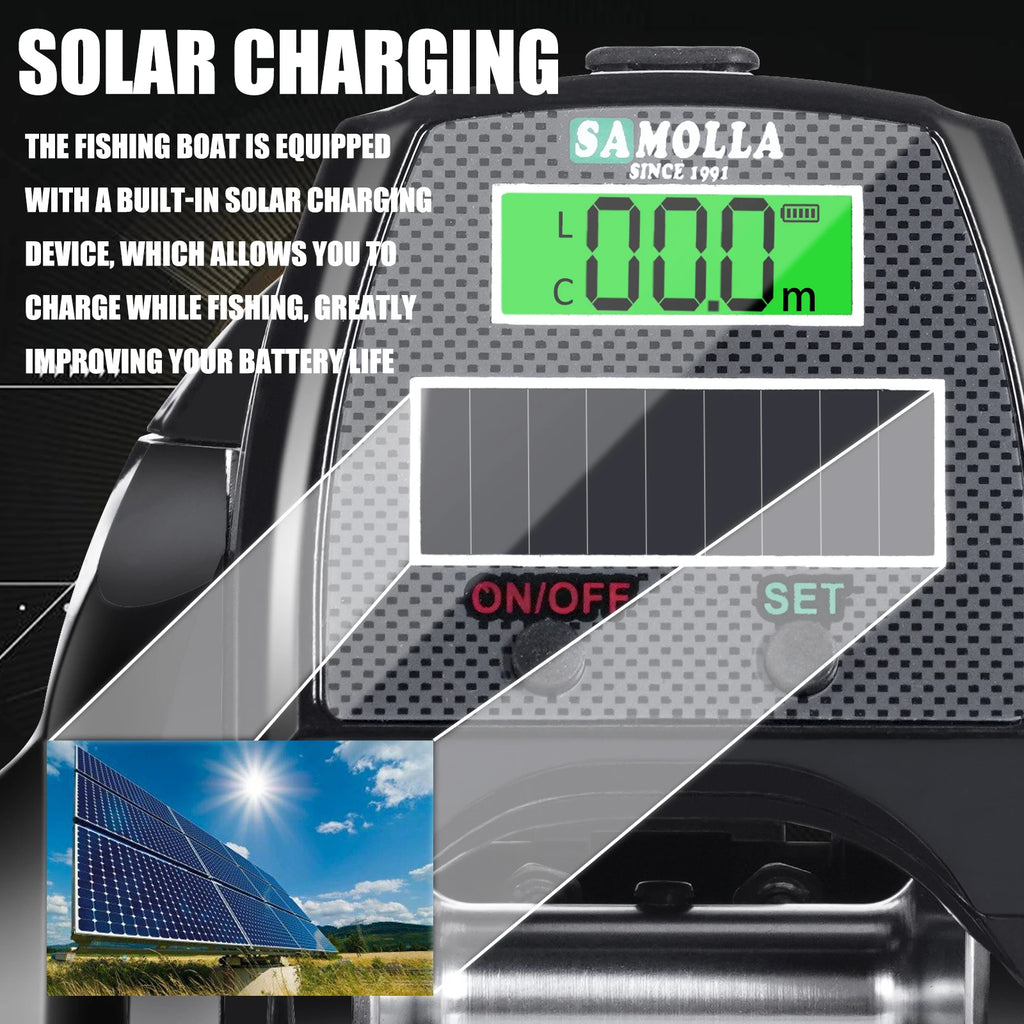 Electric Fishing Reel Solar USB Charge Waterproof - OCEANIS GEAR