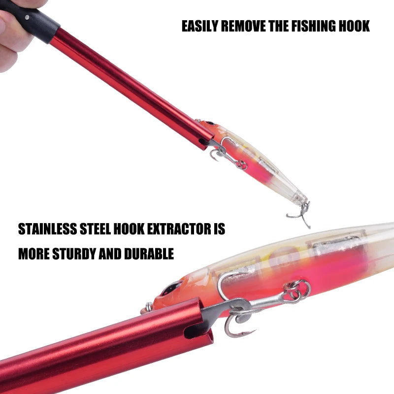 Aluminum Fishing Hook Remover & Lure Detacher | Portable | Small & Large