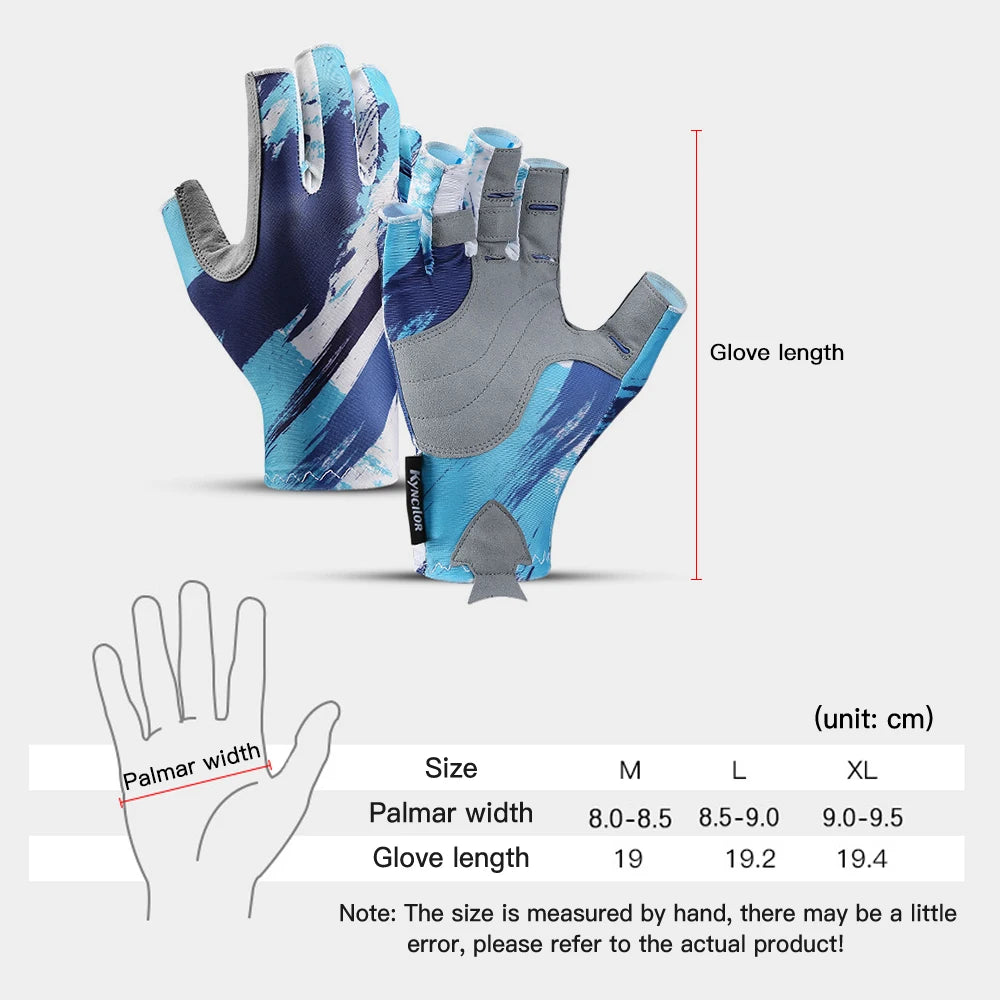 Gants de pêche respirants sans doigts avec protection UV - OCEANIS GEAR 