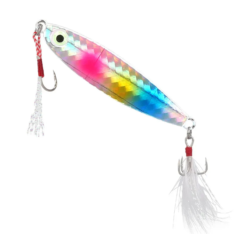 Metal Cast Jig Spoon Lure 7-30G