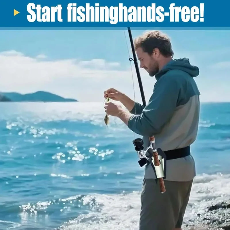 Fishing Rod Waist Holster | Slide-In Design | Hands-Free