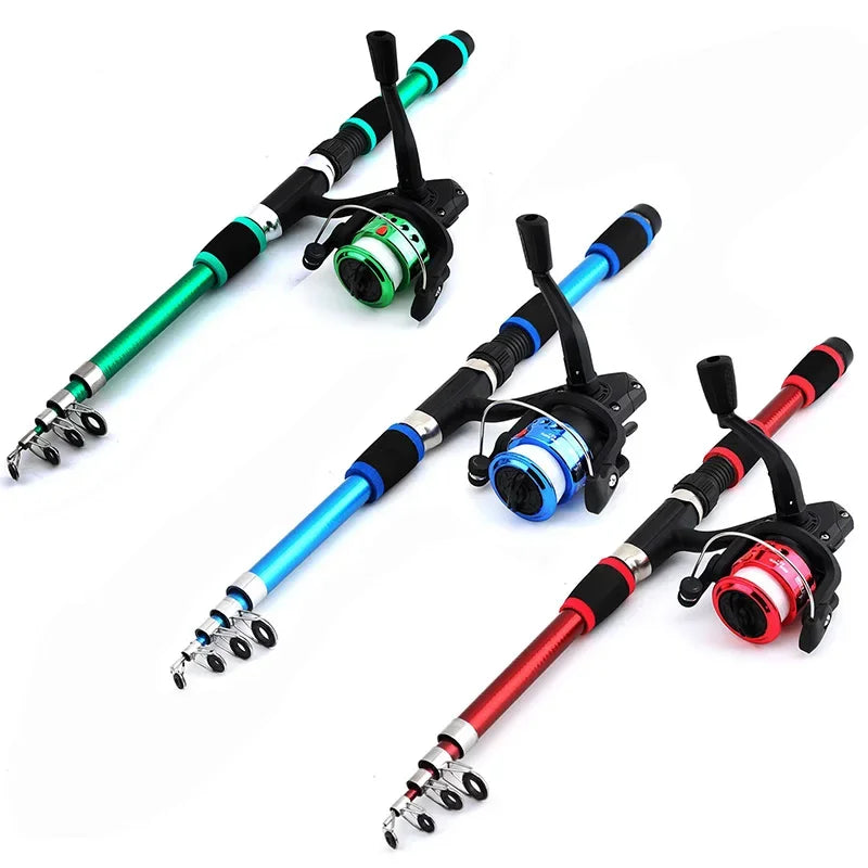 Kids Telescopic Fishing Rod & Spinning Reel Combo Kit | 1.8m