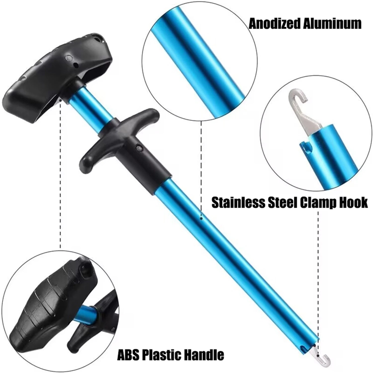 Aluminum Fishing Hook Remover & Lure Detacher | Portable | Small & Large