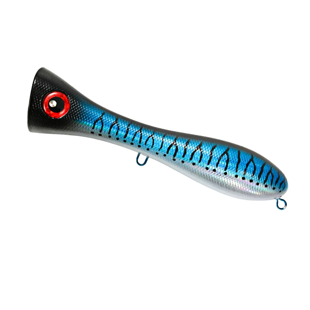 Big Popper Wobbler Fishing Lure Floating Bait 121g Topwater Trolling Artificial Plastic Hard Bait Saltwater Fishing Tackle