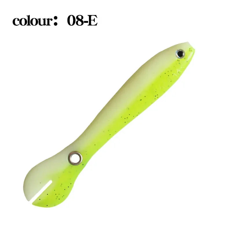 6g 10cm 1pcs Loach Baits Bass Pike Trout Soft Fishing Bait Bouncing Lure Simulation Bionic Silicone Tail Wobbler Lures