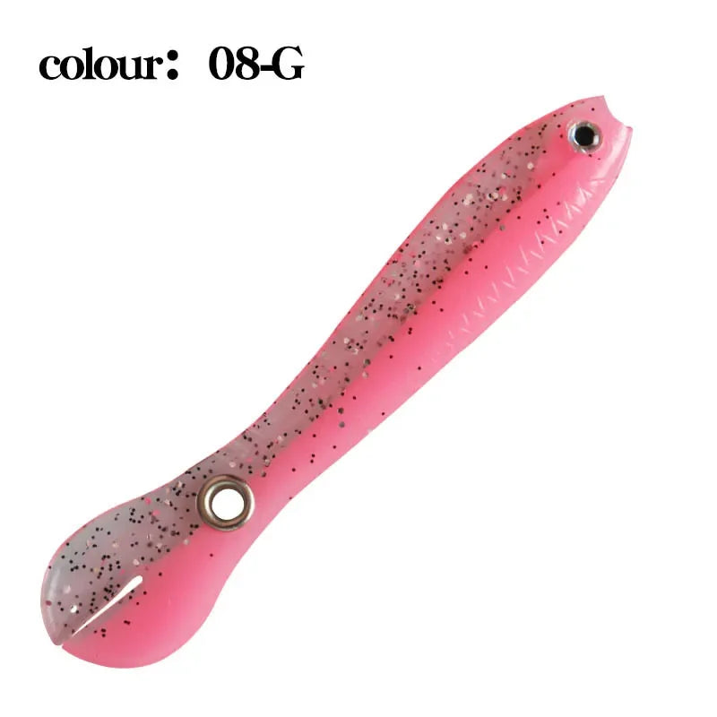 6g 10cm 1pcs Loach Baits Bass Pike Trout Soft Fishing Bait Bouncing Lure Simulation Bionic Silicone Tail Wobbler Lures
