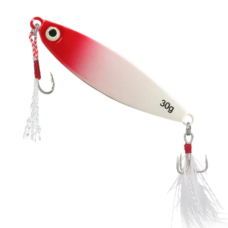 Metal Cast Jig Spoon Lure 7-30G