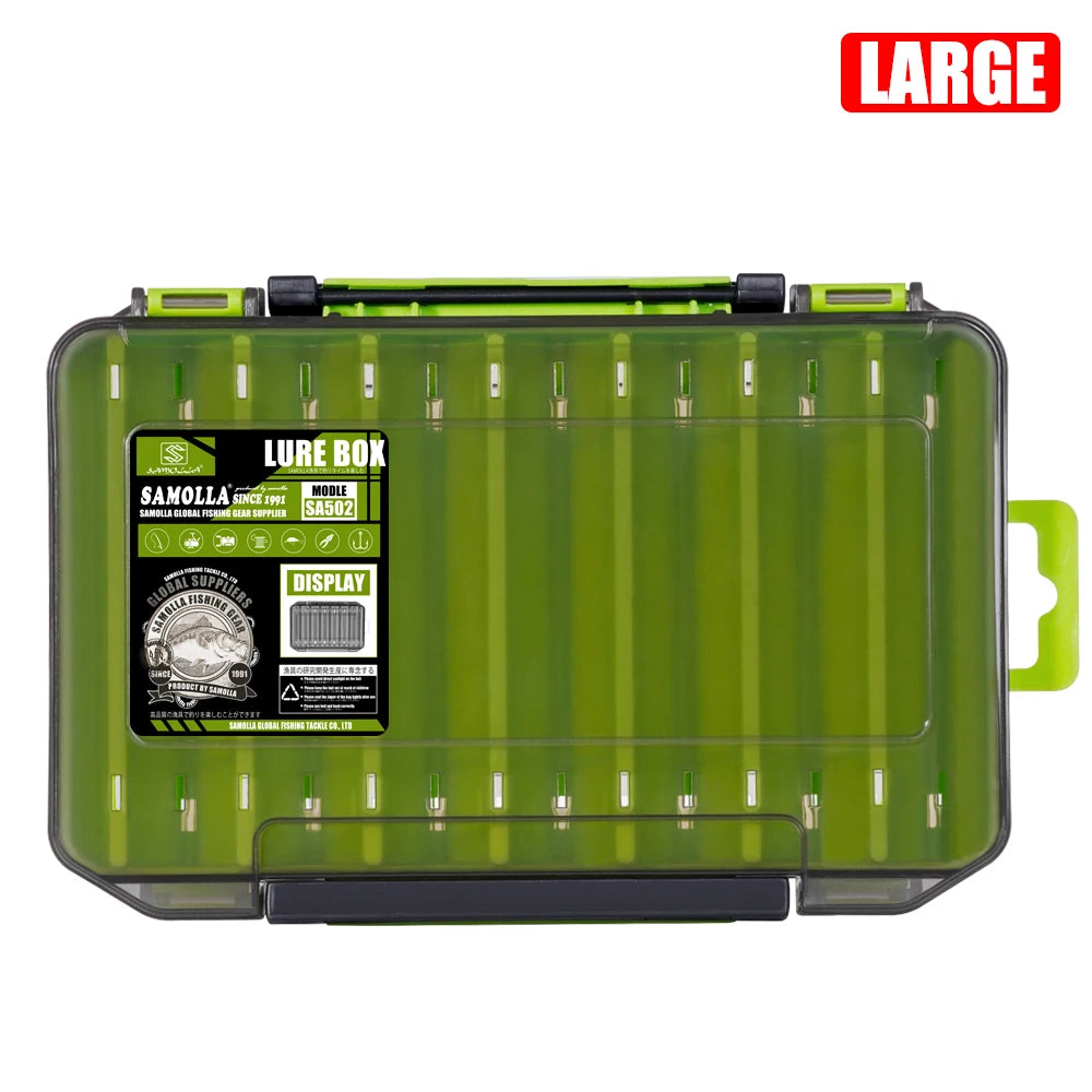 Fishing Tackle Box 14 Compartments | Double-Sided Lure Organizer