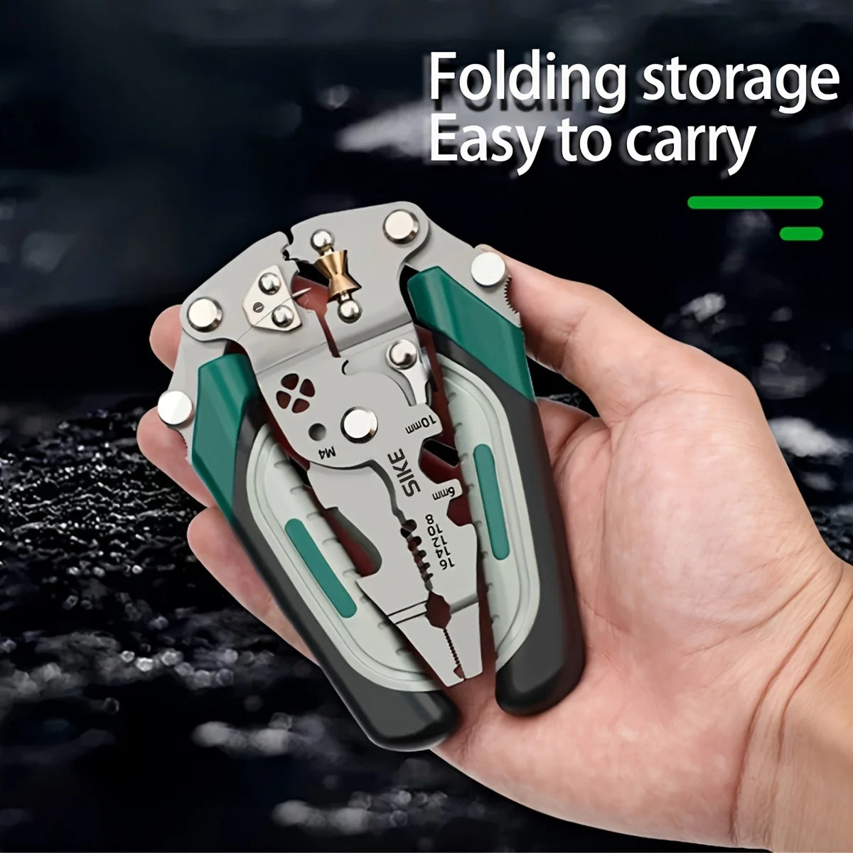 Foldable Wire Stripping Pliers | High Carbon Steel | 27mm