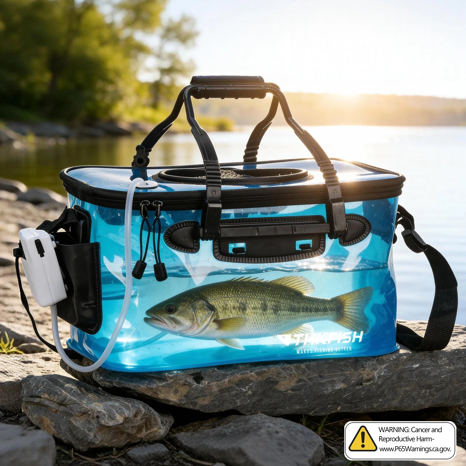 Foldable Fishing Live Bait Bucket | 6 Gallon