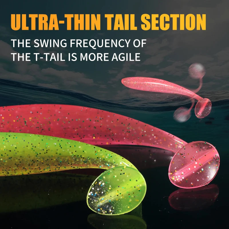 Soft Shiner Lures 50-100mm - Pike Bait 10-20pcs