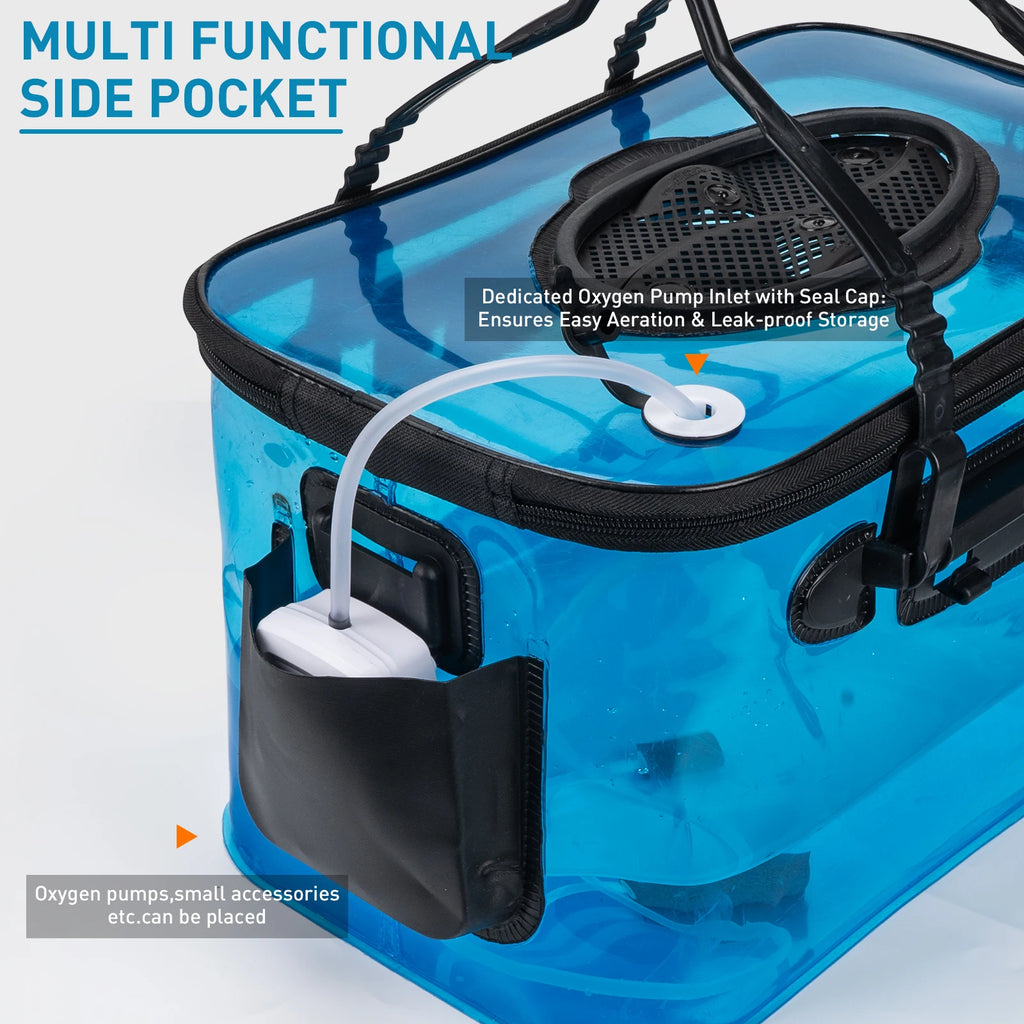 Foldable Fishing Live Bait Bucket | 6 Gallon