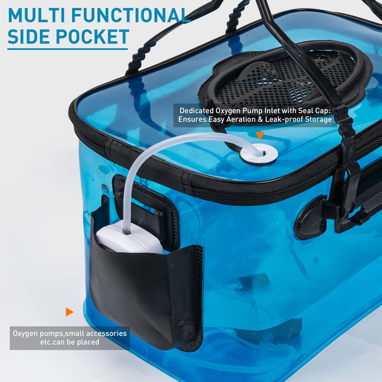 Foldable Fishing Live Bait Bucket | 6 Gallon