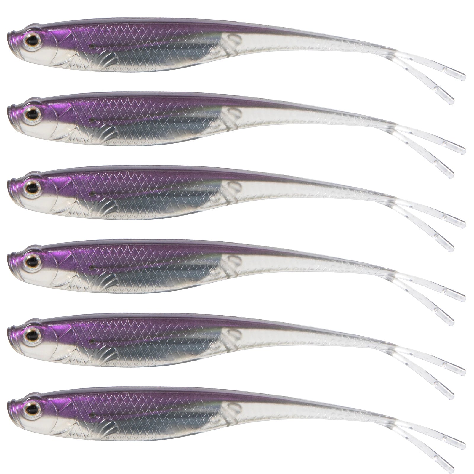 Soft Silicone Fork Tail Fishing Lures | Bass & Saltwater | 75-120mm