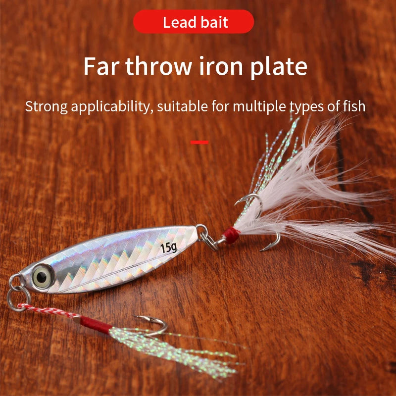 Metal Cast Jig Spoon Lure 7-30G