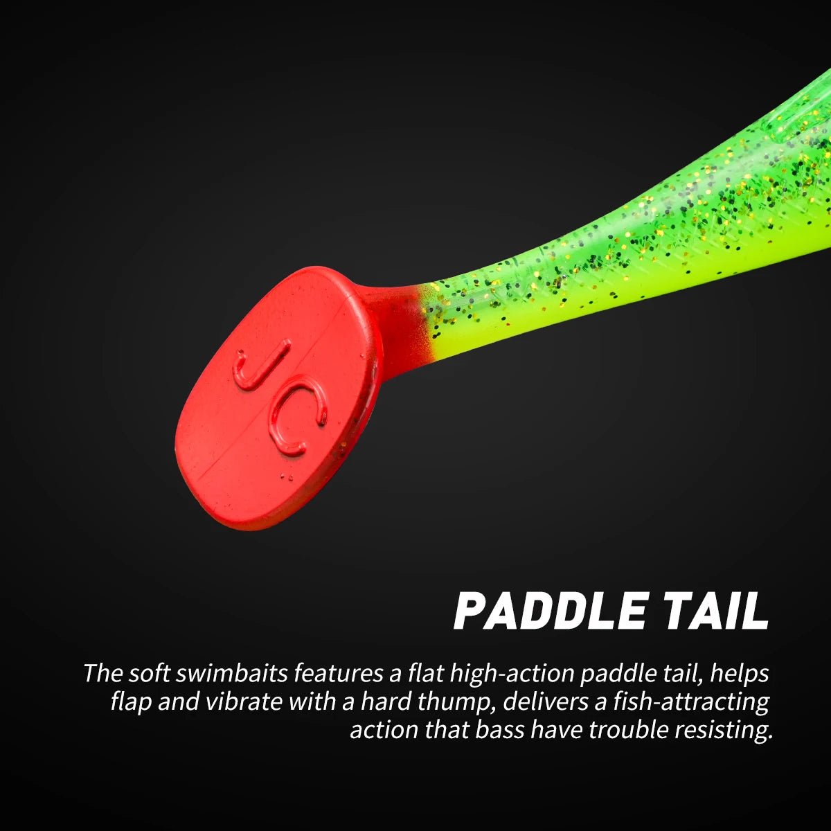 Floating Soft Lure TPR 12cm | Paddle Tail Swimbait 5 pcs