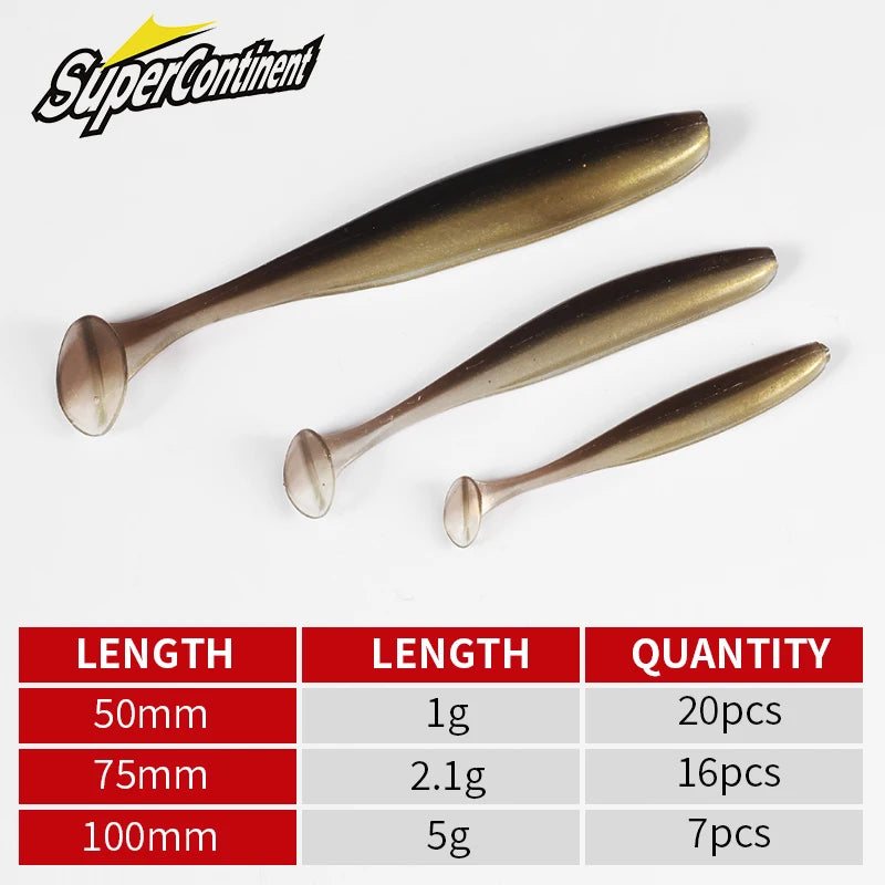 Soft Shiner Lures 50-100mm - Pike Bait 10-20pcs