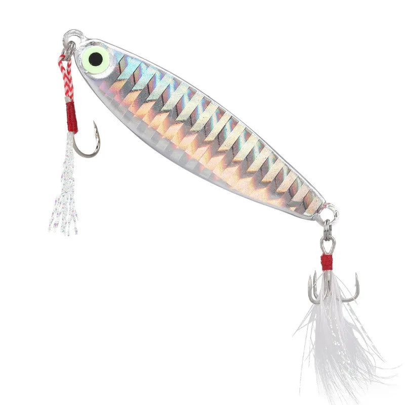 Metal Cast Jig Spoon Lure 7-30G