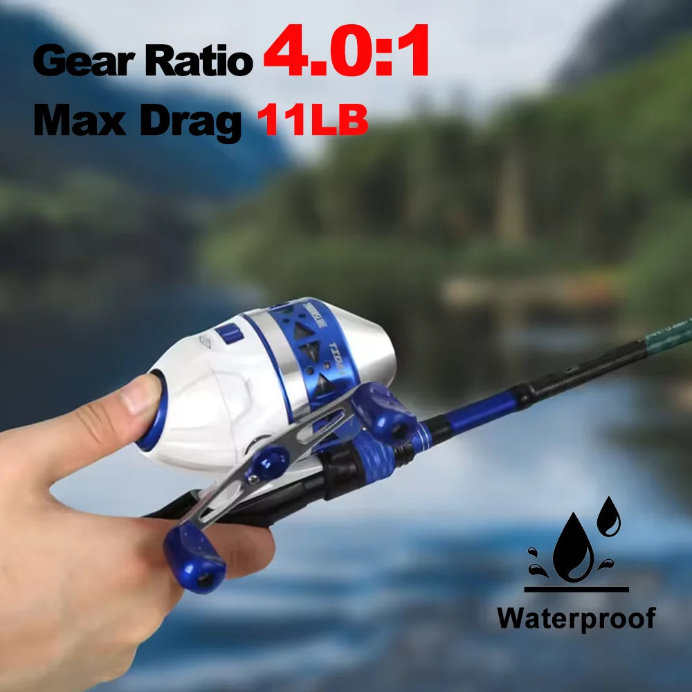 Spincast Reel 4.0:1 Interchangeable Handles - OCEANIS GEAR