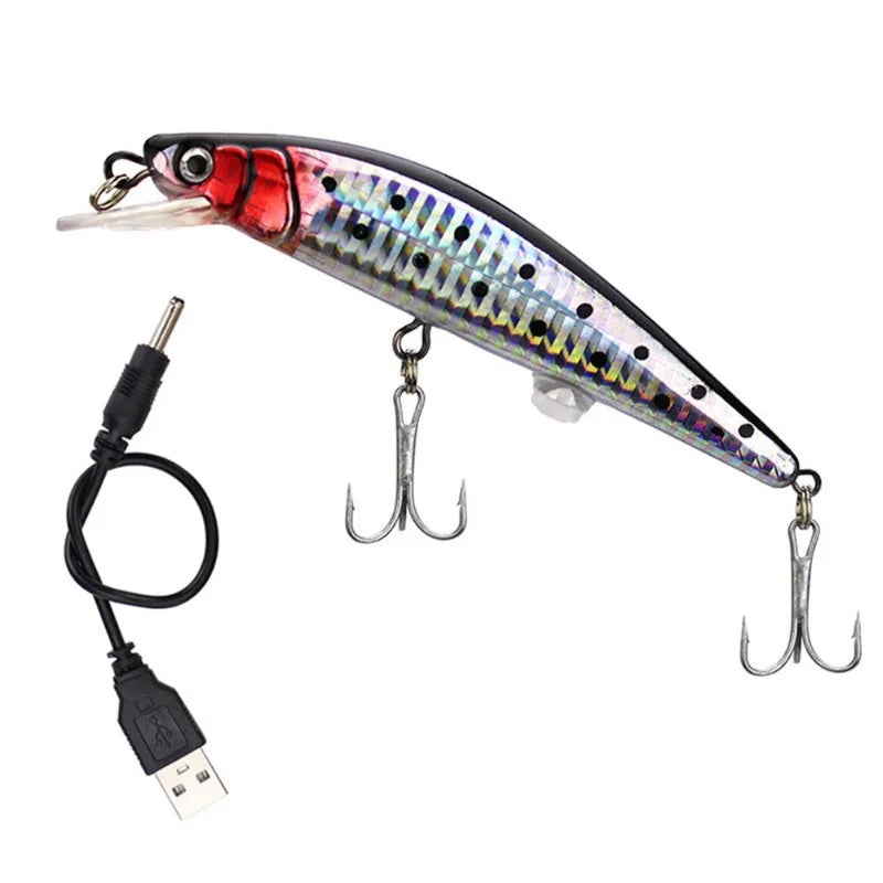 Electric Vibrating LED Lure - USB Rechargeable Waterproof