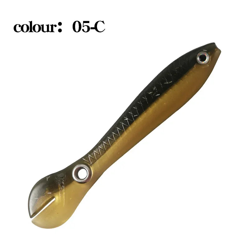 6g 10cm 1pcs Loach Baits Bass Pike Trout Soft Fishing Bait Bouncing Lure Simulation Bionic Silicone Tail Wobbler Lures
