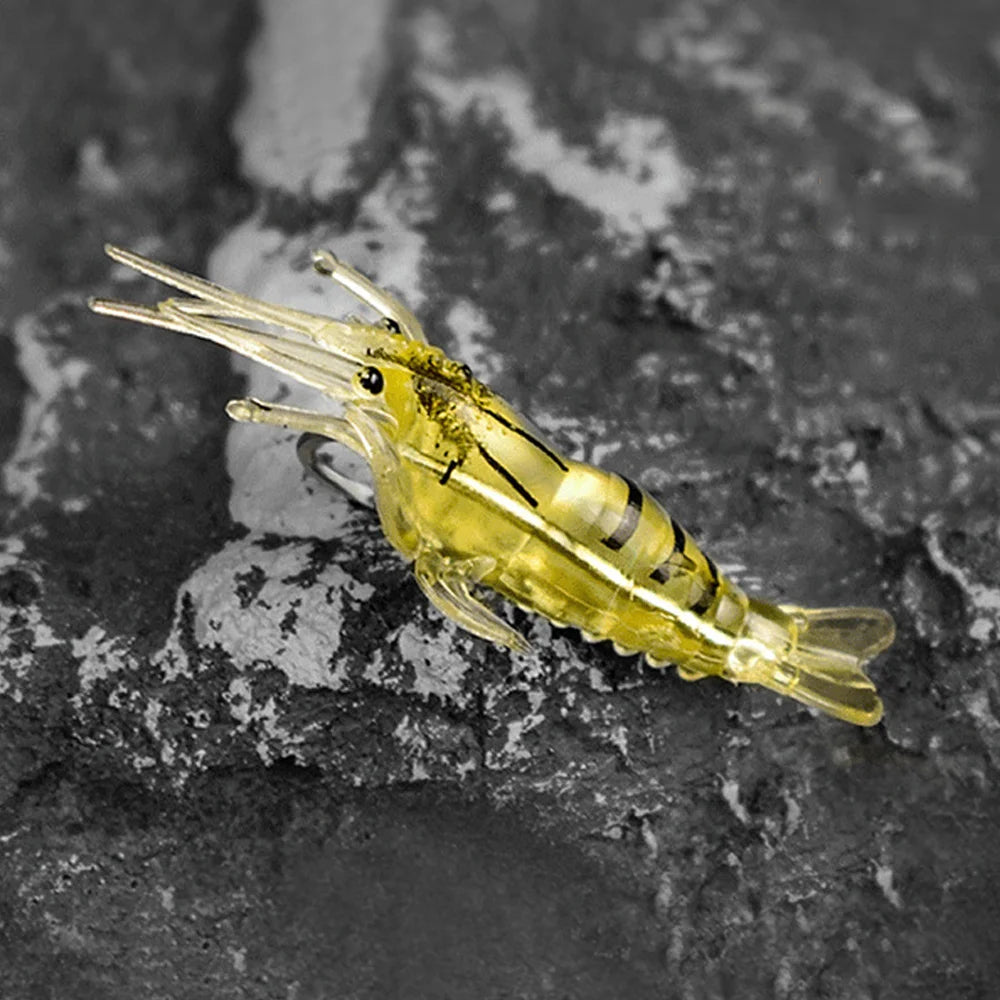 Luminous Shrimp Lures 10pcs - Soft Silicone Glow