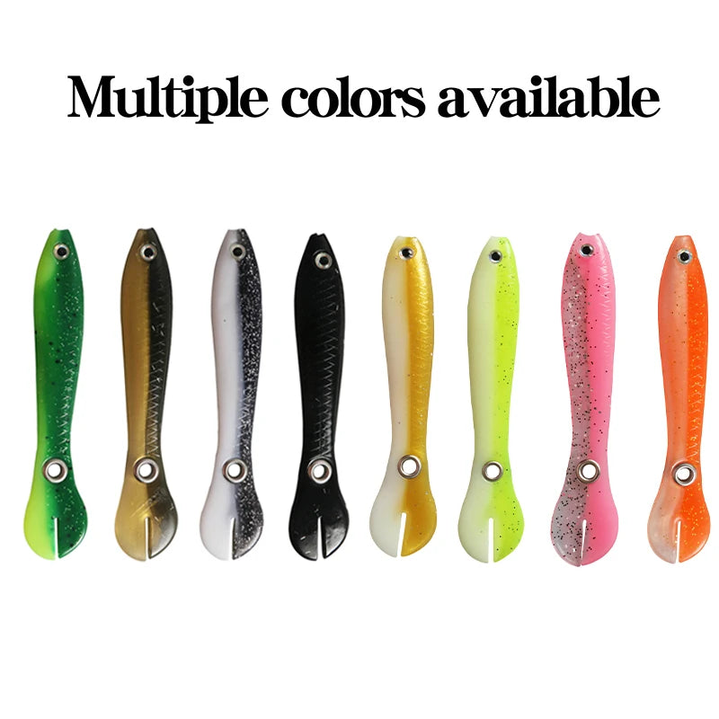 6g 10cm 1pcs Loach Baits Bass Pike Trout Soft Fishing Bait Bouncing Lure Simulation Bionic Silicone Tail Wobbler Lures