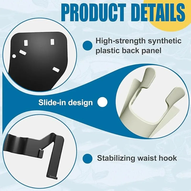 Fishing Rod Waist Holster | Slide-In Design | Hands-Free