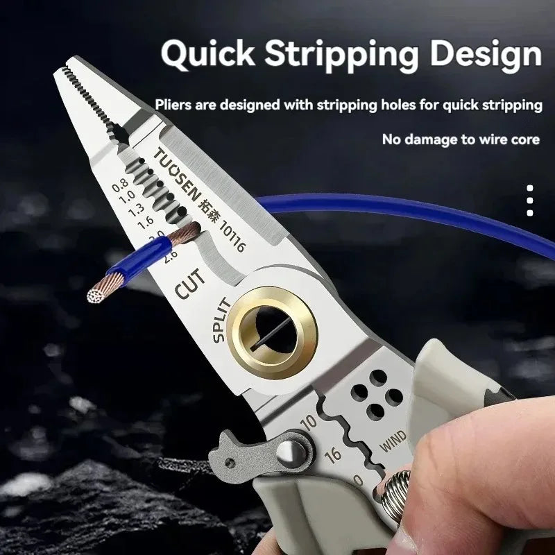 7-inch Multipurpose Wire Stripper Pliers | Chrome Vanadium Steel