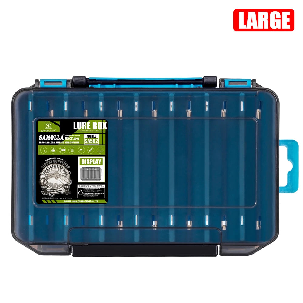 Fishing Tackle Box 14 Compartments | Double-Sided Lure Organizer