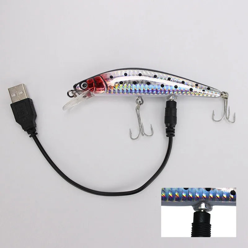 Electric Vibrating LED Lure - USB Rechargeable Waterproof