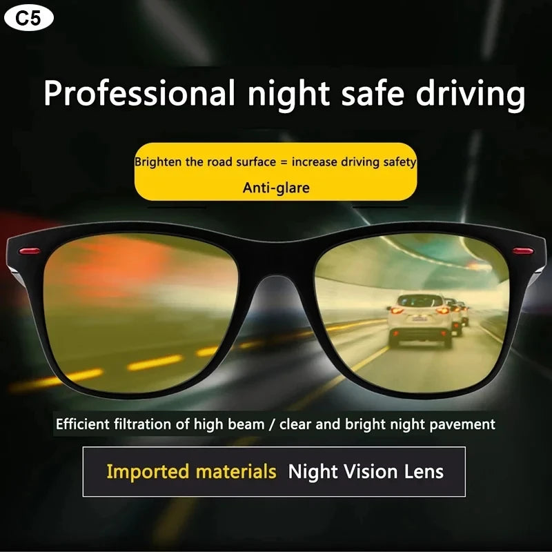 Polarized Fishing Sunglasses – PC Frame UV400 Night Vision