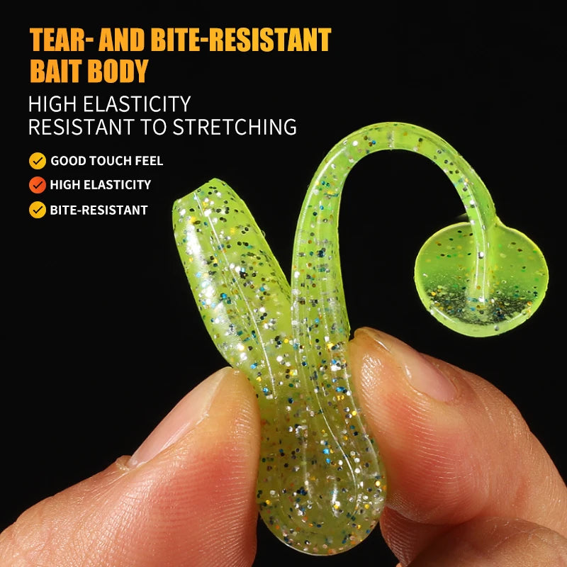 Soft Shiner Lures 50-100mm - Pike Bait 10-20pcs