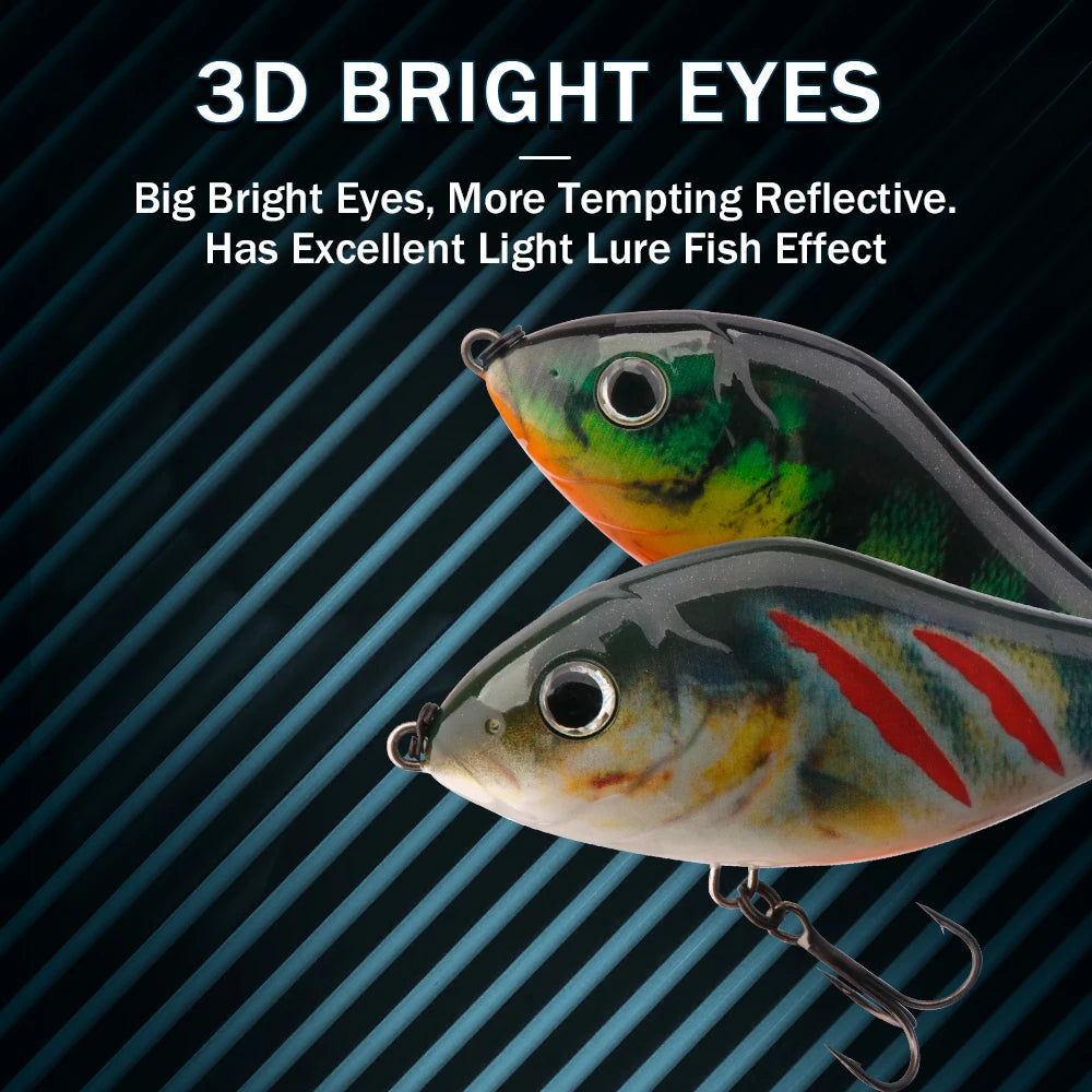 VIB Hard Bait Jerkbait Slow Sinking | ABS | 60-100mm | Pike Bass