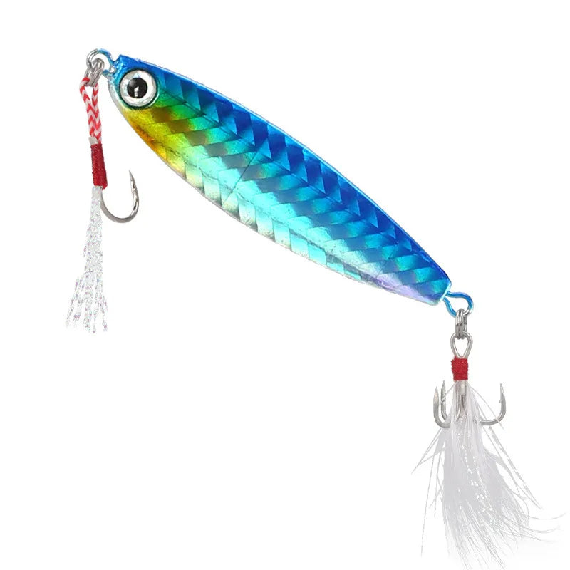 Metal Cast Jig Spoon Lure 7-30G