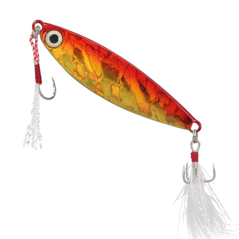 Metal Cast Jig Spoon Lure 7-30G